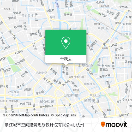 浙江城市空间建筑规划设计院有限公司地图