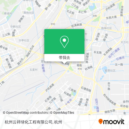 杭州云祥绿化工程有限公司地图