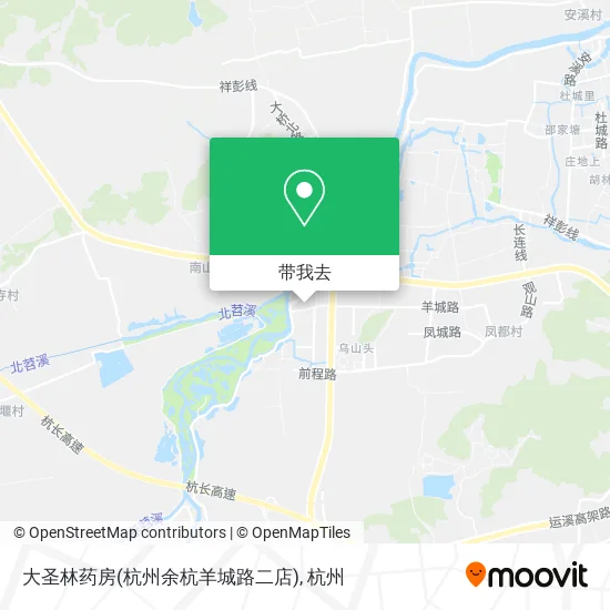 大圣林药房(杭州余杭羊城路二店)地图