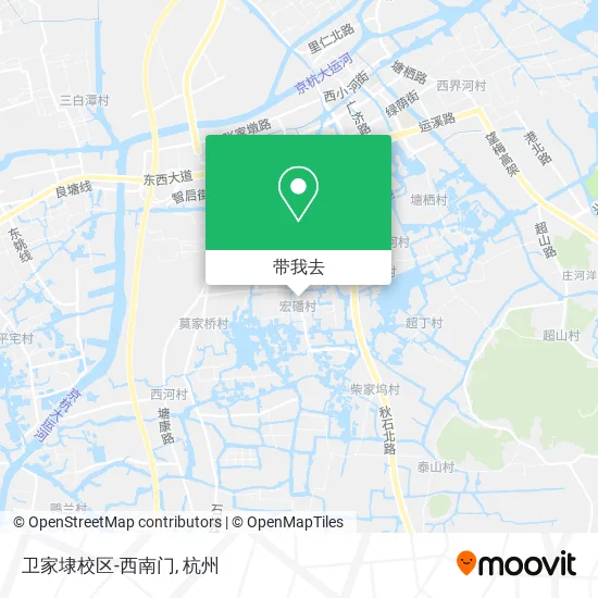 卫家埭校区-西南门地图