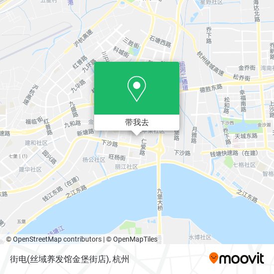 街电(丝域养发馆金堡街店)地图