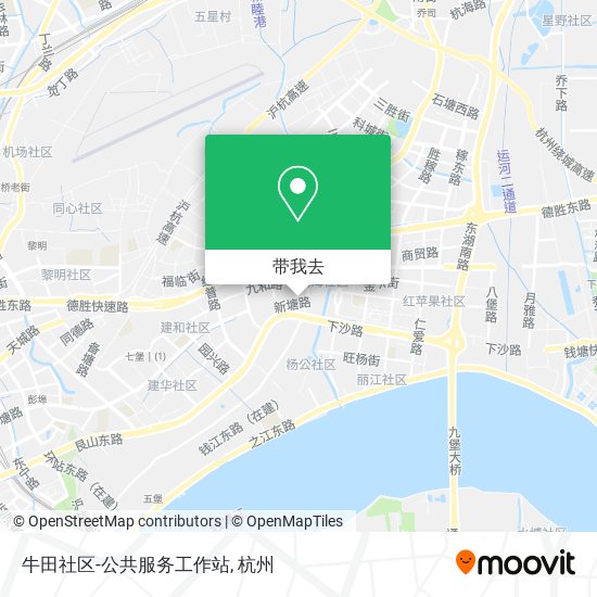 牛田社区-公共服务工作站地图