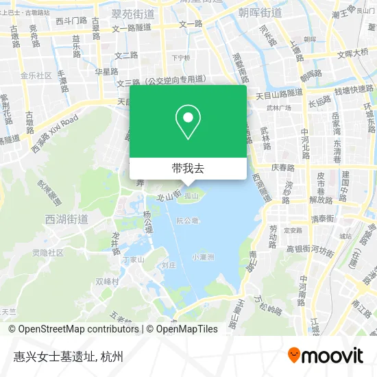 惠兴女士墓遗址地图