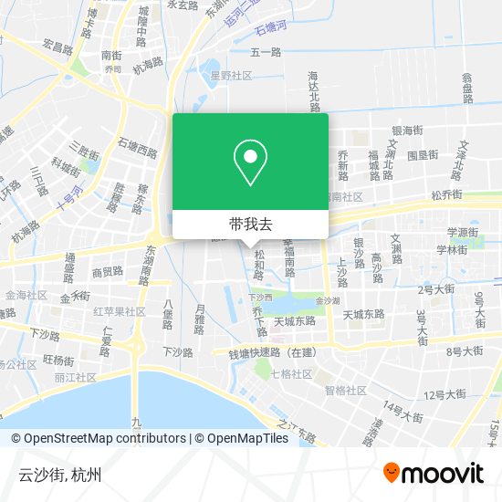 云沙街地图