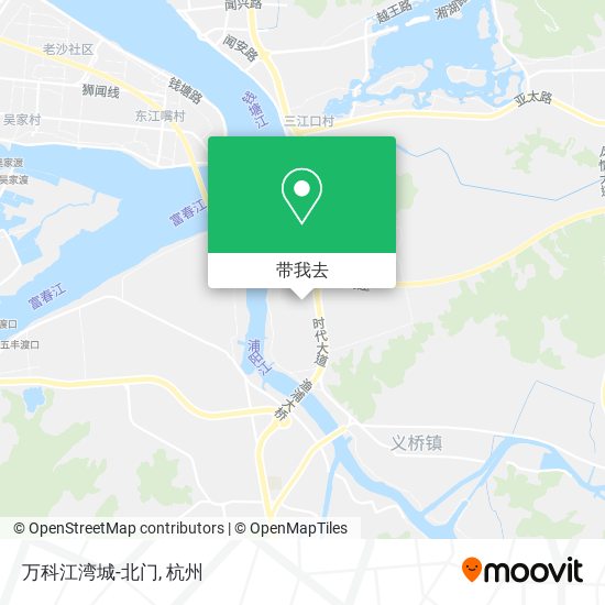 万科江湾城-北门地图