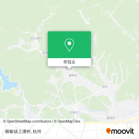 横畈镇上潘村地图