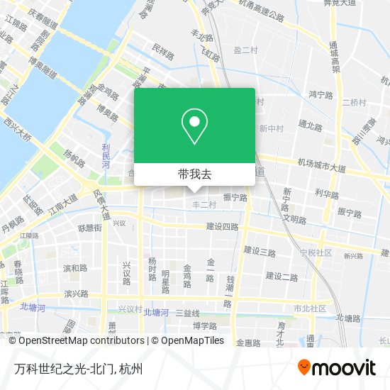 万科世纪之光-北门地图