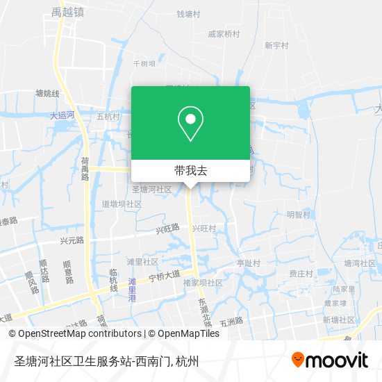 圣塘河社区卫生服务站-西南门地图