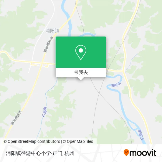 浦阳镇径游中心小学-正门地图