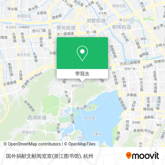 国外捐献文献阅览室(浙江图书馆)地图