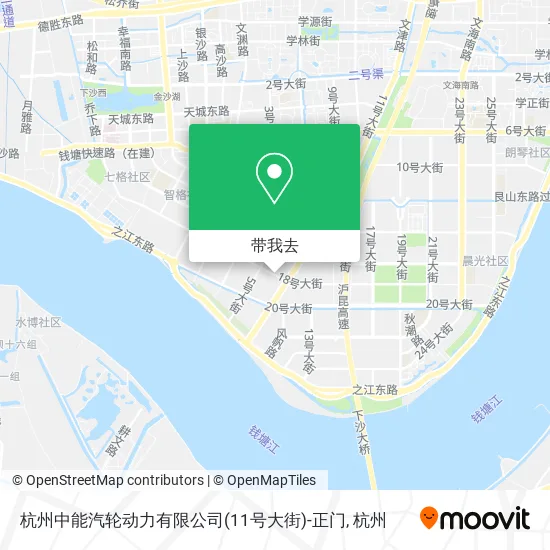 杭州中能汽轮动力有限公司(11号大街)-正门地图