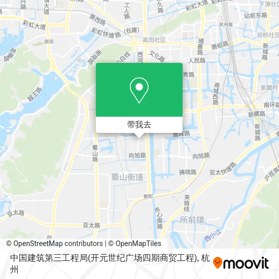 中国建筑第三工程局(开元世纪广场四期商贸工程)地图