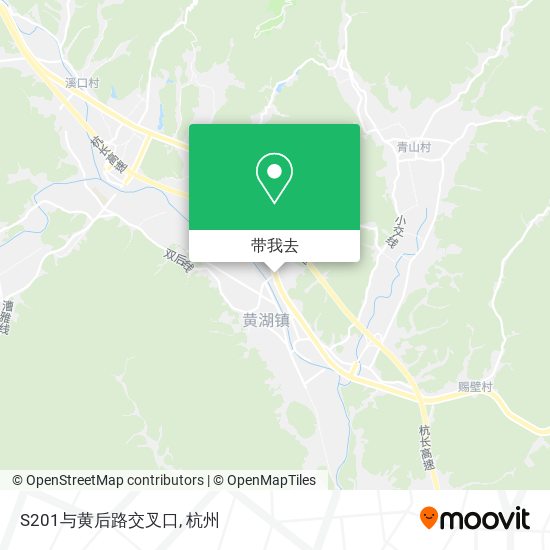 S201与黄后路交叉口地图