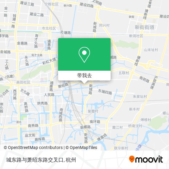 城东路与萧绍东路交叉口地图