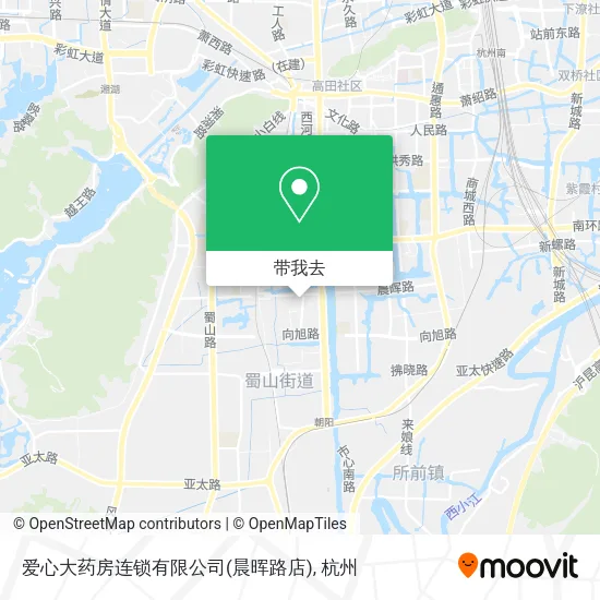 爱心大药房连锁有限公司(晨晖路店)地图