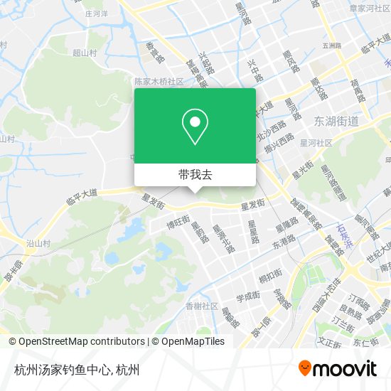 杭州汤家钓鱼中心地图