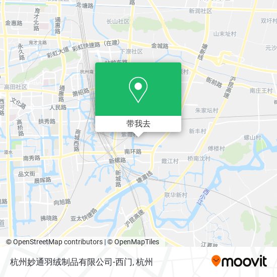 杭州妙通羽绒制品有限公司-西门地图