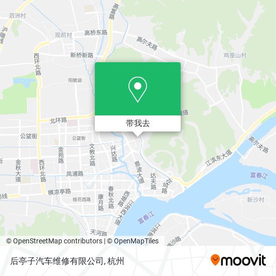 后亭子汽车维修有限公司地图