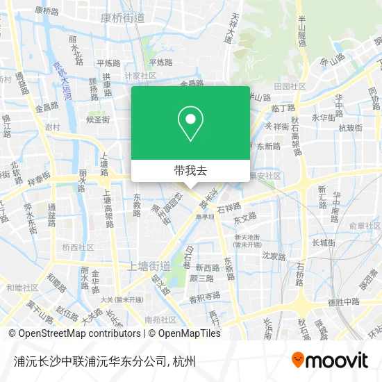 浦沅长沙中联浦沅华东分公司地图