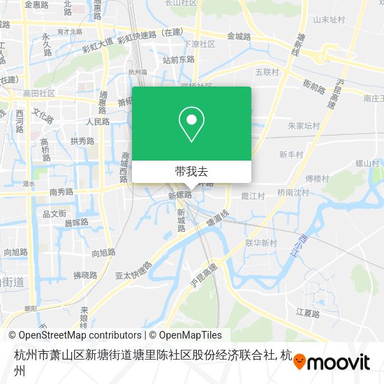 杭州市萧山区新塘街道塘里陈社区股份经济联合社地图
