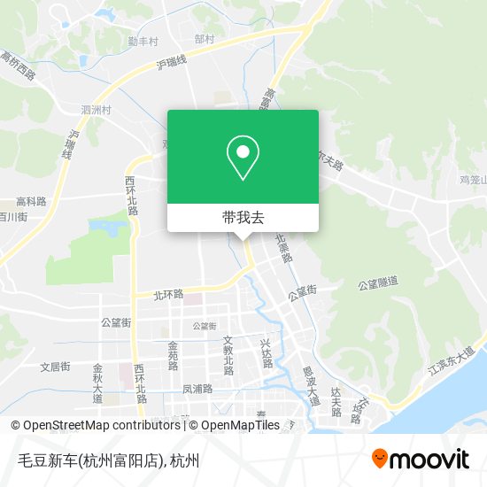 毛豆新车(杭州富阳店)地图