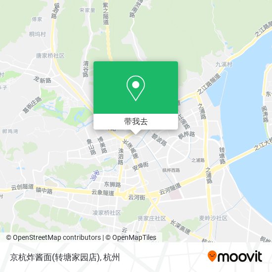 京杭炸酱面(转塘家园店)地图