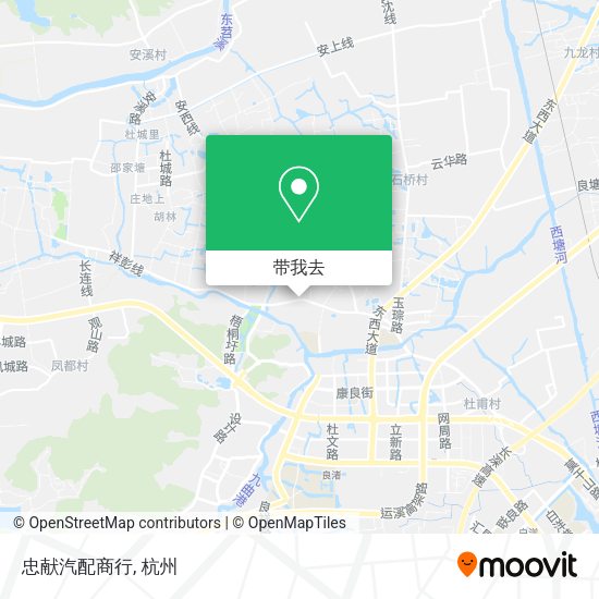 忠献汽配商行地图
