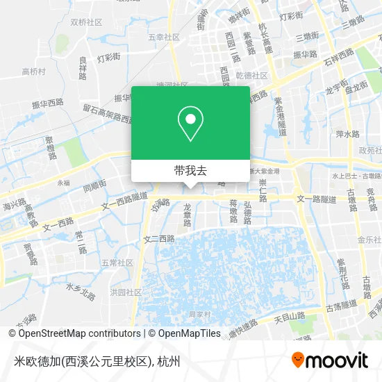 米欧德加(西溪公元里校区)地图