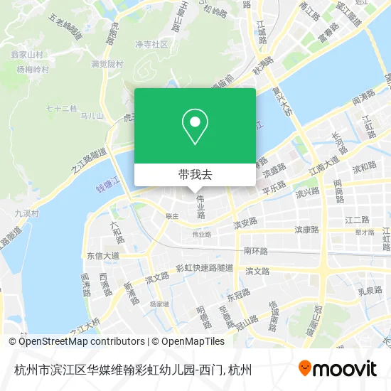杭州市滨江区华媒维翰彩虹幼儿园-西门地图