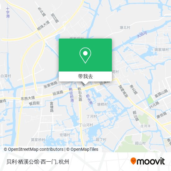 贝利·栖溪公馆-西一门地图