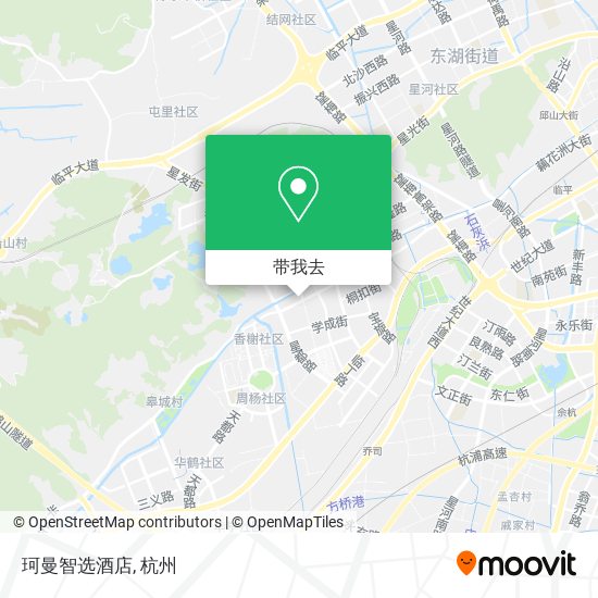 珂曼智选酒店地图