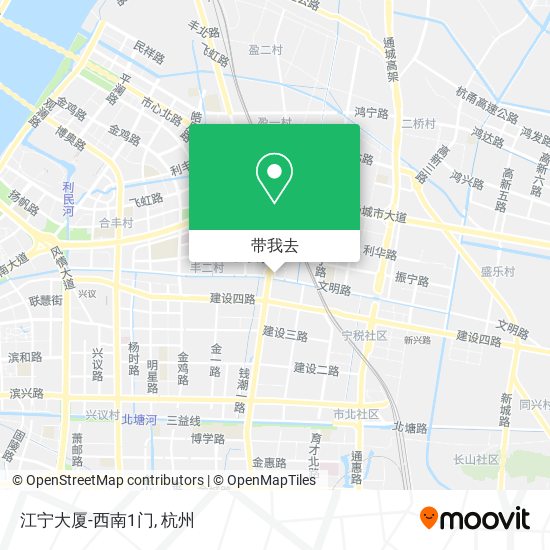 江宁大厦-西南1门地图