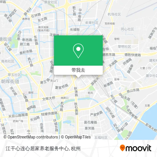 江干心连心居家养老服务中心地图