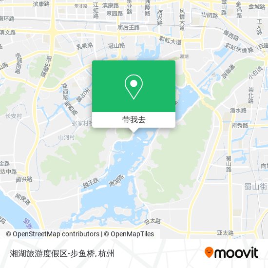 湘湖旅游度假区-步鱼桥地图