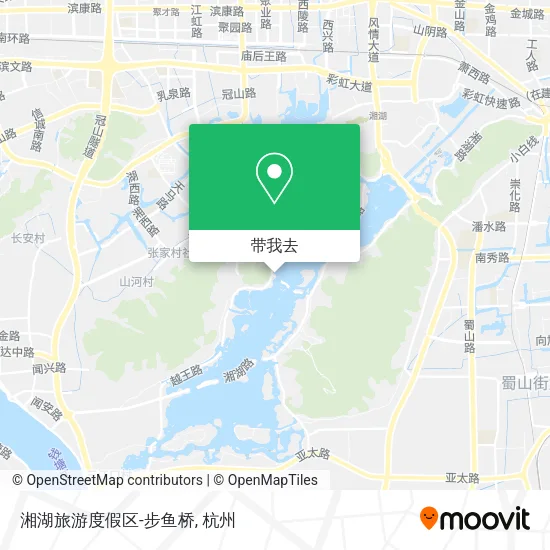 湘湖旅游度假区-步鱼桥地图