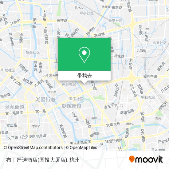 布丁严选酒店(国投大厦店)地图