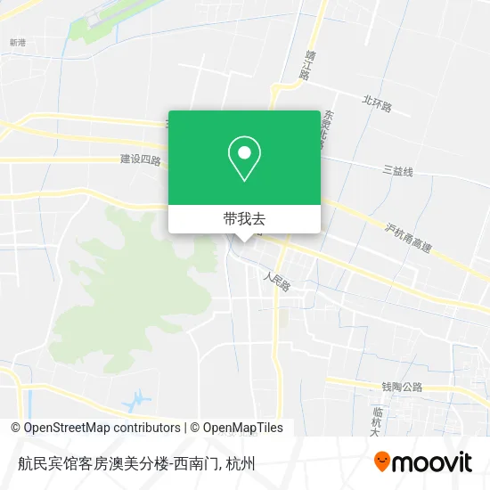 航民宾馆客房澳美分楼-西南门地图
