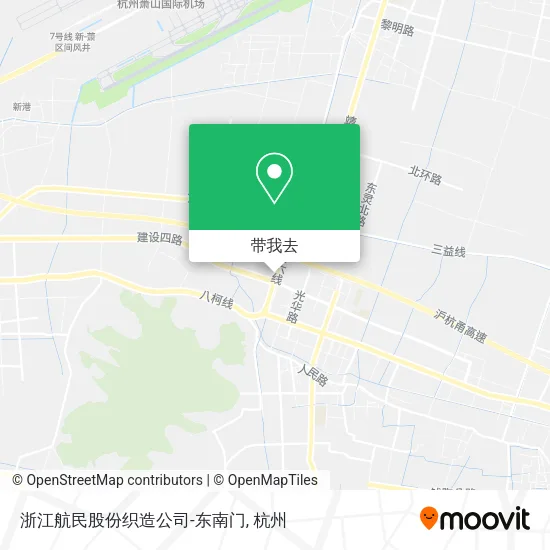 浙江航民股份织造公司-东南门地图