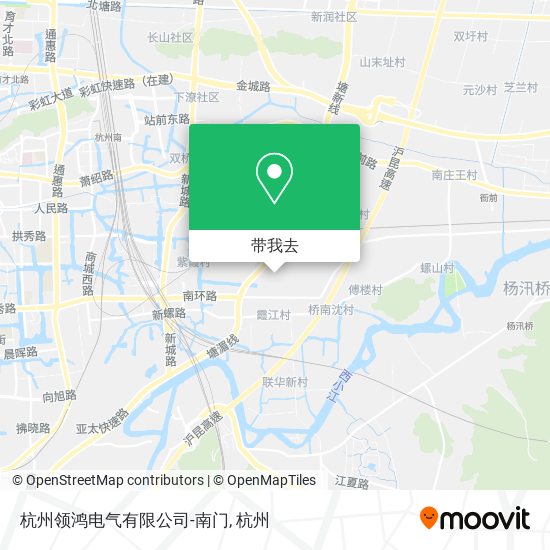 杭州领鸿电气有限公司-南门地图