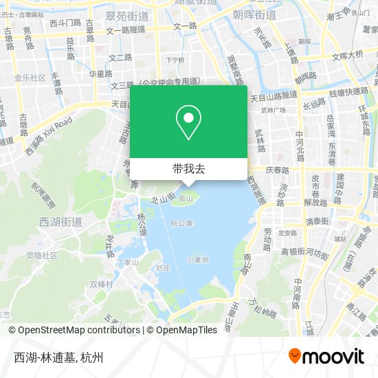 西湖-林逋墓地图