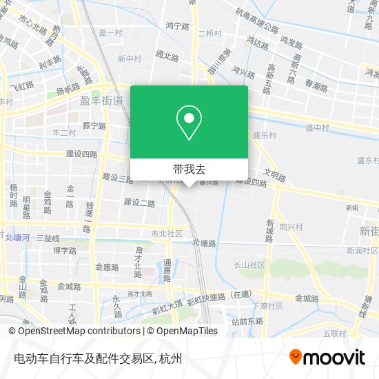 电动车自行车及配件交易区地图