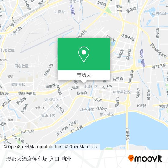 澳都大酒店停车场-入口地图