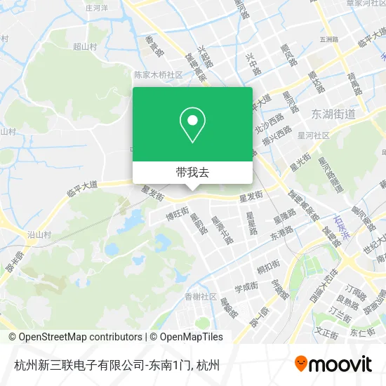 杭州新三联电子有限公司-东南1门地图