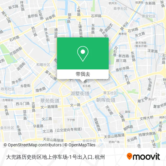 大兜路历史街区地上停车场-1号出入口地图
