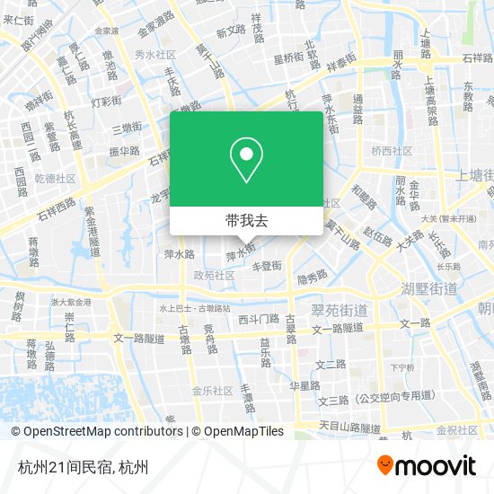 杭州21间民宿地图
