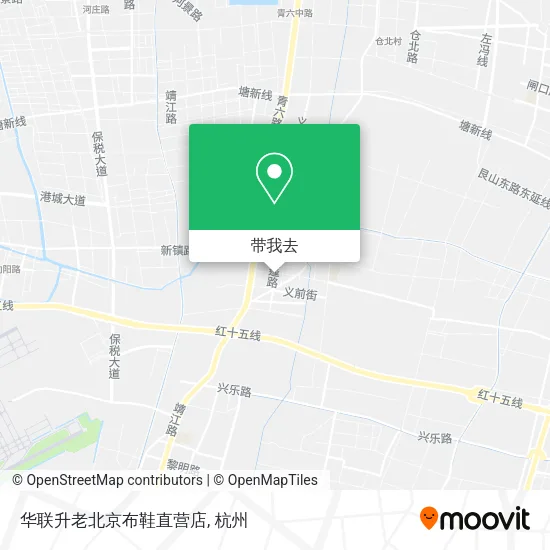 华联升老北京布鞋直营店地图