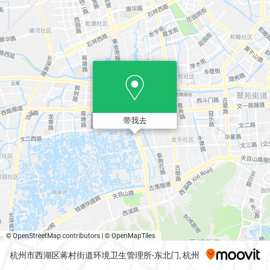 杭州市西湖区蒋村街道环境卫生管理所-东北门地图