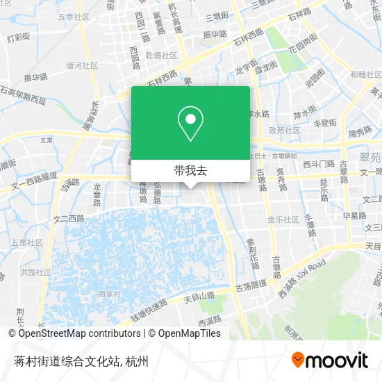 蒋村街道综合文化站地图