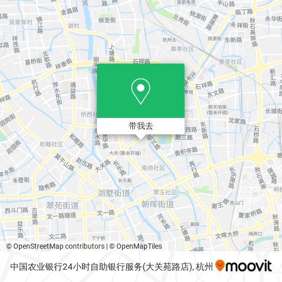 中国农业银行24小时自助银行服务(大关苑路店)地图