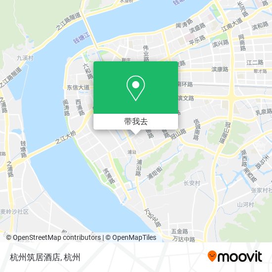 杭州筑居酒店地图